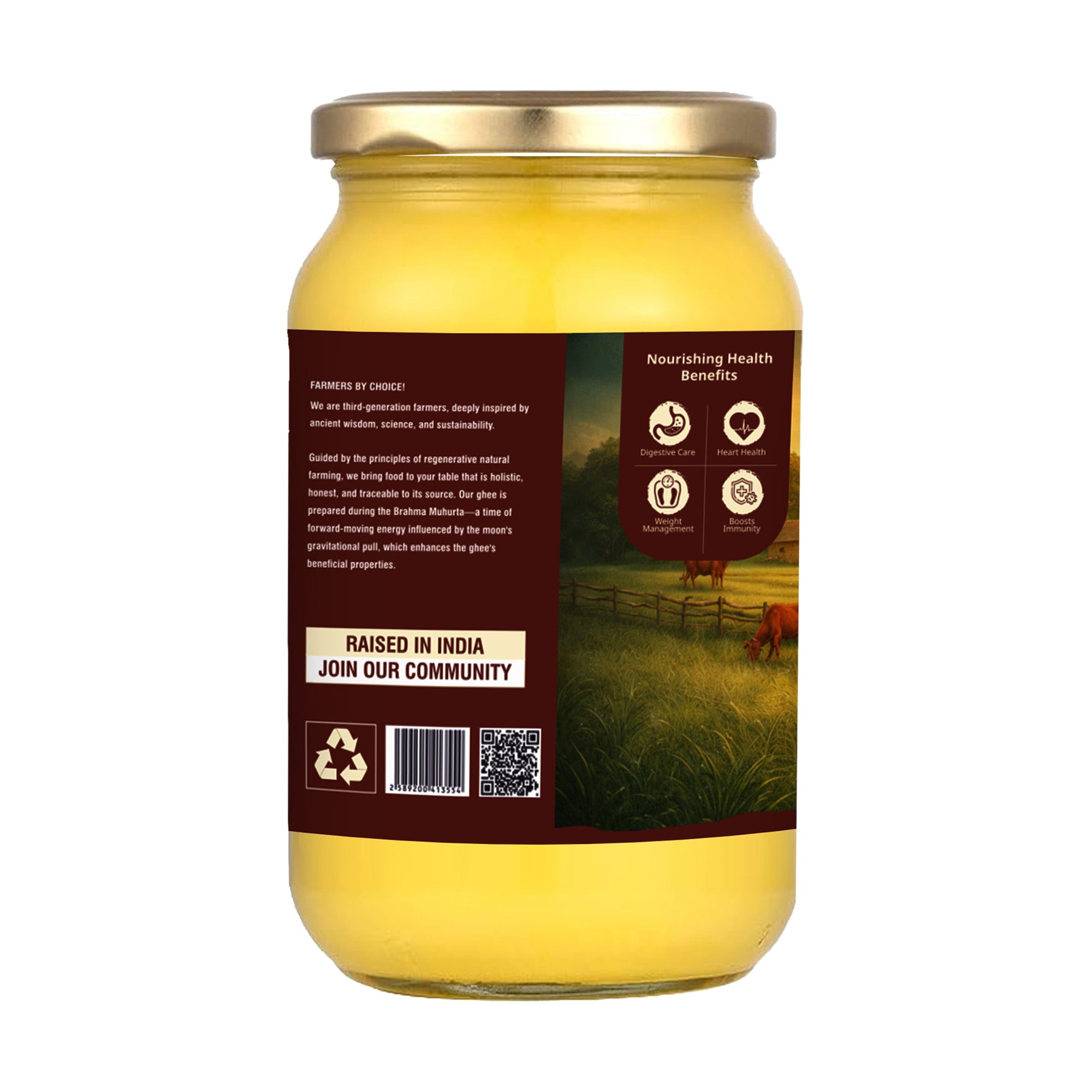 Pure A2 Gir Cow Desi Ghee (500ML)